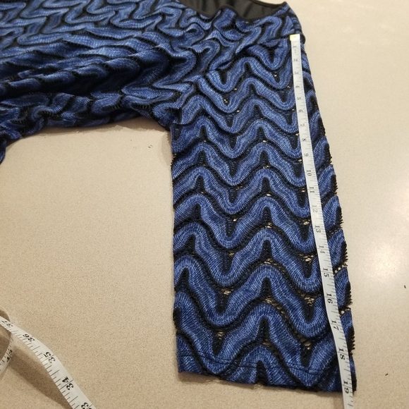 Roz & Ali Blue & Black Top Size 2X - Picture 9 of 13